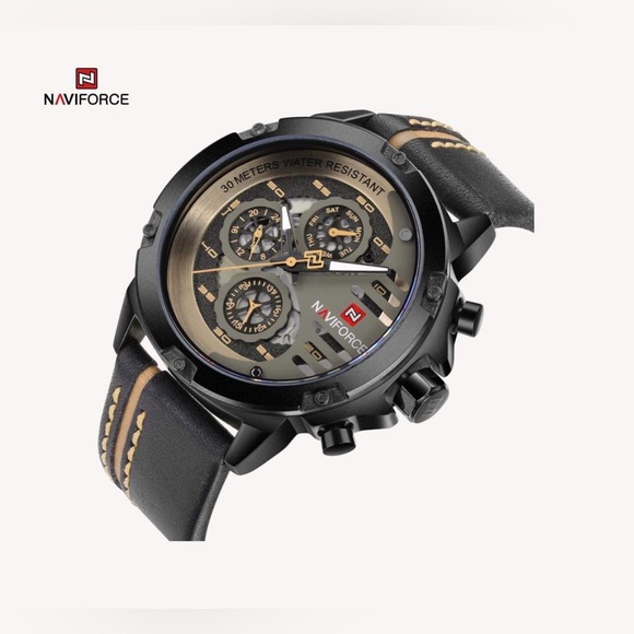 NAVIFORCE Sport Military Watches for Men Waterproof Watch Analog Quartz - Picture 1 of 8
